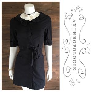 Little Yellow Button Shirt Dress